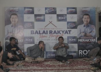 Pertegas Sikap Maju di Pilgub Jambi, Romi Hariyanto Resmikan Balai Rakyat