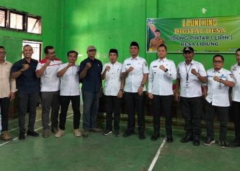 Bupati Sarolangun H Hurmin Launching Digital Desa Lidung Pintar