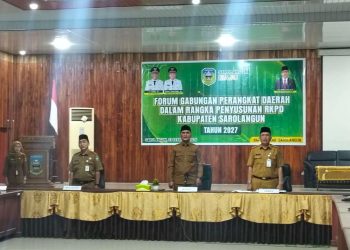 Bupati Sarolangun Hurmin Minta Perangkat Daerah Evaluasi Visi-Misi Sarolangun Maju 